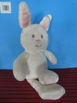 Little Miracles/costco Stuffed Animal Plush Toy White/pink Bunny Rabbit/lovey 15