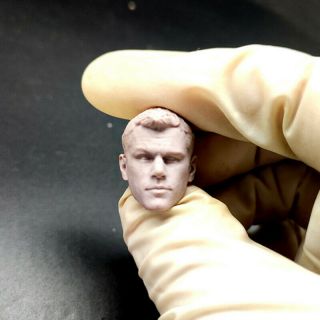 1/12 Scale The Bourne Identity Matt Damon Head Sculpt Unpainted Fit 6 " Ml Figure