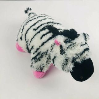 Pillow Pets Pee Wees Zebra Plush Black,  White,  Pink 100 Polyester Very