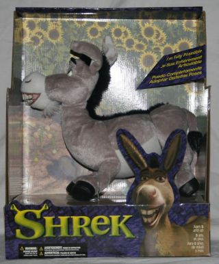 Shrek Donkey Poseable Plush Doll