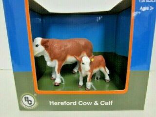 Big Country Farm Toys 1/20 Scale Hereford Cow & Calf