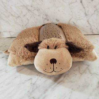 Dream Lites Pillow Pets Brown Dog Lights Up Stars On Ceiling Or Walls