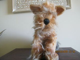 Vintage Steiff Terrier Dog Made In Germany Button In Ear