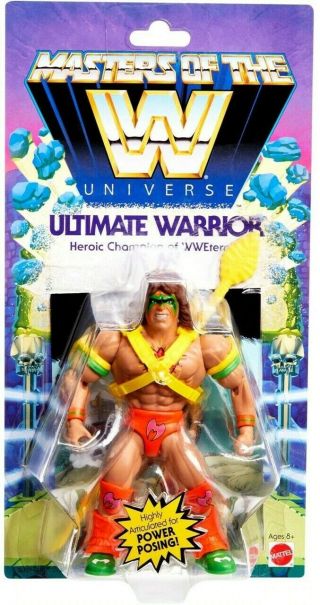 2020 Wwe Motu Ultimate Warrior Masters Of The Universe He - Man Moc Figure
