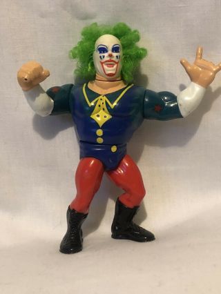 Wwf/wwe Doink The Clown Hasbro Wrestling Figure 1993 (with Two Fingers Missing)