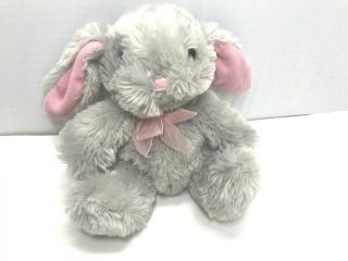 Dan Dee Collectors Choice Floppy Ear Bunny/rabbit Stuffed Animal Gray/pink,  7 " H