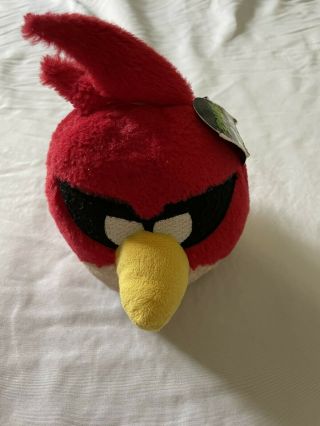 Angry Birds Space Red Bird 5 " Plush Stuffed Animal With Sound W/ Tags