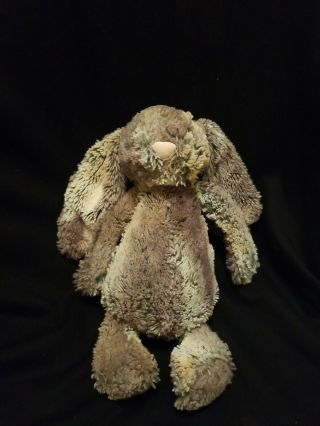 Jellycat London Bunny Rabbit Woodland Hare Plush Stuffed Animal Gray Brown 12 "