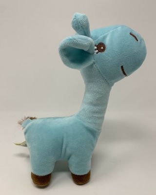 Dan Dee Collector ' s Choice 8” Blue Plush Giraffe Stuffed Animal W/ Heart On Leg 3