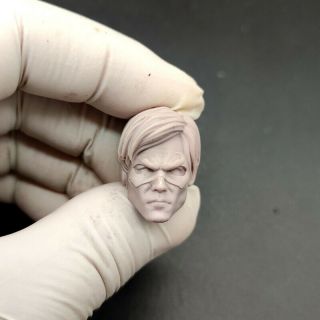 Hot 1/12 Scale Batman Dick Grayson Head Sculpt Unpainted Fit 6 " Ml Figure