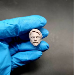 Blank 1/12 Scale Star Wars Luke Head Sculpt Unpainted Fit 6 " Ml Figure B Styles