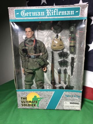 Vintage 21st Century Toys - Wwii - 1999 The Ultimate Soldier German Rifleman