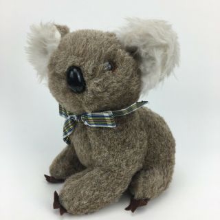 Vintage Dakin Pillow Pets Koala Bear Dardenelle 1976 7 " Tall Sitting Beans Plush