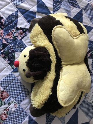 Bumblebee Bee Pillow Pet Plush Plushie Stuffed Animal Brown Yellowsoft
