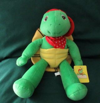 2001 Franklin Turtle 14 " Plush Stuffed Animal - - Toy Connection/nanco