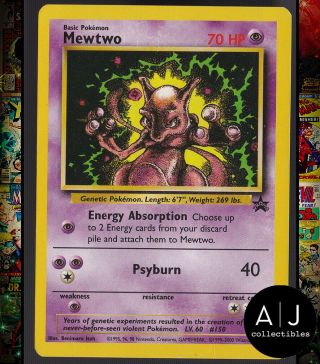 Mewtwo 14 Black Star Promo Non - Holo Wotc Pokemon Card Tcg Ex