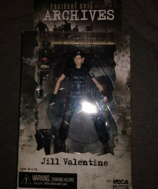 Neca Resident Evil Jill Valentine Archives Black Costume Never Opened