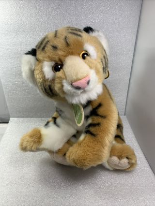 Aurora Nature Babies Bengal Tiger Cub Soft Plush Stuffed Animal Bean Bag Toy