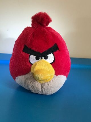 Angry Birds Plush Red Bird Toy Stuffed Animal 5” Good Stuff Toys - Not For Retail