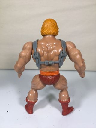 Vintage Figure 1981 Masters of the Universe 8 Back He - man Strap Armor Motu 3