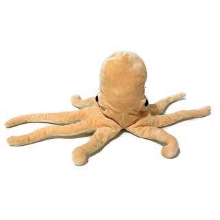 Unbranded Octopus Beanbag Plush Stuffed Animal Orange Big Head Sea Creature Toy