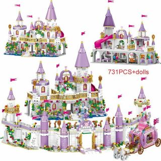 731pcs Princess Series Ice Castle Building Blocks Magical Toys For Kids Girls