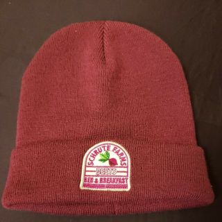 Dwight Schrute Beanie Hat The Office Schrute Farms Red Burgundy