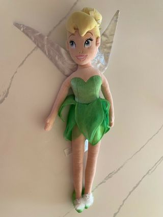 Tinker Bell Peter Pan Plush Stuffed Animal Doll 20 " Disney Store Exclusive