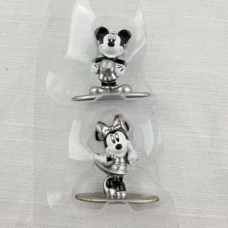 Mickey And Minnie Mouse Nano Metalfigs Disney Die Cast Metal Figure Set Of 2