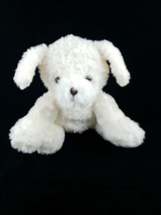 Dan Dee Collectors Choice Plush White Dog Puppy Sutffed Toy 9 "