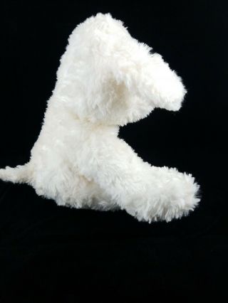 Dan Dee Collectors Choice Plush White Dog Puppy Sutffed Toy 9 