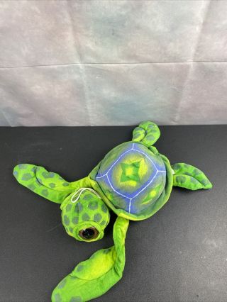 Fiesta Toy Large Stuffed Plush 17.  5 " Sea Turtle With Big Eyes.  Blue And Green