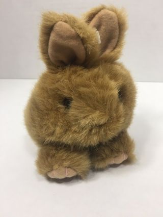Swibco Puffkins " Tibbs ",  The Rabbit Plush Brown Bunny