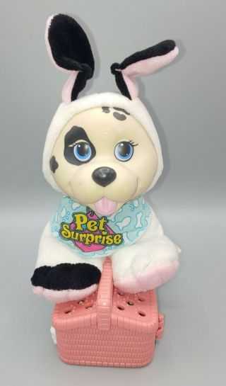 Hasbro Pet Surprise White Black Dalmatian Puppy Dog Plush Toy 1993 Vintage