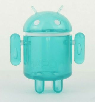 Android 3 " Mini Series Rainbow Clear Teal Andrew Bell Google Kidrobot Art
