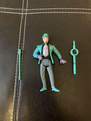 1993 Kenner Batman Animated Series 4 " The Riddler Action Figure W Weapons