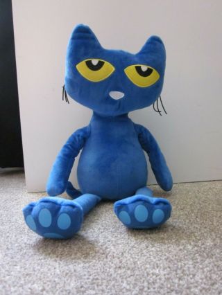 Kohls Cares Pete The Cat Plush Stuffed Animal Blue Lovey Soft Toy 16 "