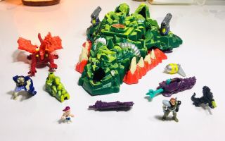 Vintage Mighty Max Dragon Island Playset Nearly Complete