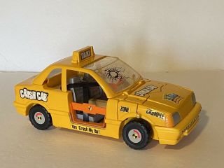 Incredible Crash Dummies By Tyco: Yellow Taxi Crash Cab Car - Complete