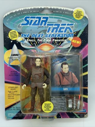 1993 Playmates Star Trek Next Generation Lore Figure Data Evil Twin Moc Spiner