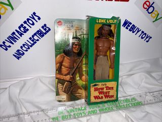 Vintage 1978 Mattel How The West Was Won Lone Wolf 10 " Indian Action Figure.  Nib