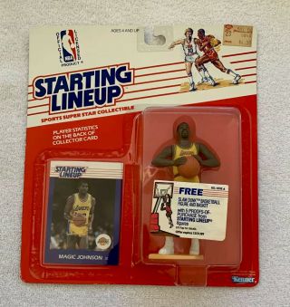 Nba 1988 - Starting Lineup Figure,  La Lakers,  Magic Johnson,  Nos Vintage