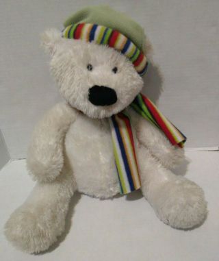 Russ Bernard The Polar Bear Plush Stuffed Animal Soft Christmas Gift Holiday