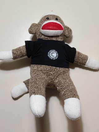 11 " Plush Sock Monkey Doll,  Made By Chelsea Teddy Bear,