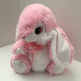Dan Dee Large Pink Plush Bunny Easter 15” Sitting 2