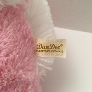 Dan Dee Large Pink Plush Bunny Easter 15” Sitting 3