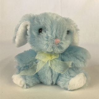 Dan Dee Blue White 7 " Bunny Rabbit Stuffed Plush Animal Easter Holiday Lovey