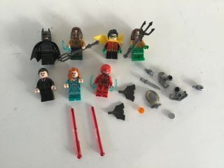 Lego Batman Dc Comics 7 Mini Figures,  Weapons,  And Other
