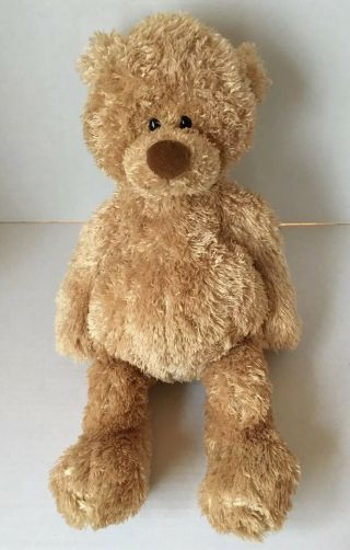 Gund Medium 16.  5” Plush Stuffed Light Brown Gold Teddy Bear 46020 Animal G3