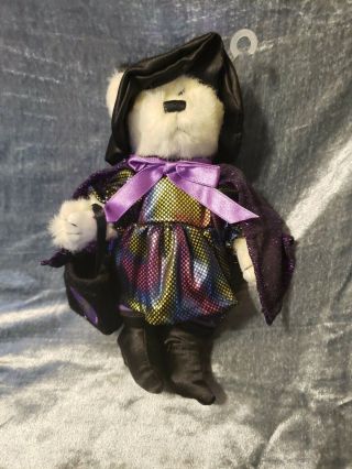 2004 Hugfun Teddy Bear Plush 9.  5 " Stuffed Animal Halloween Witch